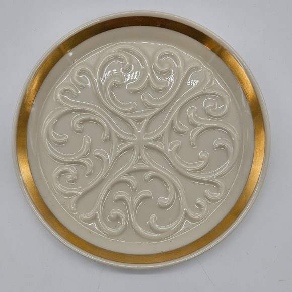 Lenox Other - Vintage Lenox Fine China "Sphere Collection" Wine Bottle Coaster 24K Gold Celtic